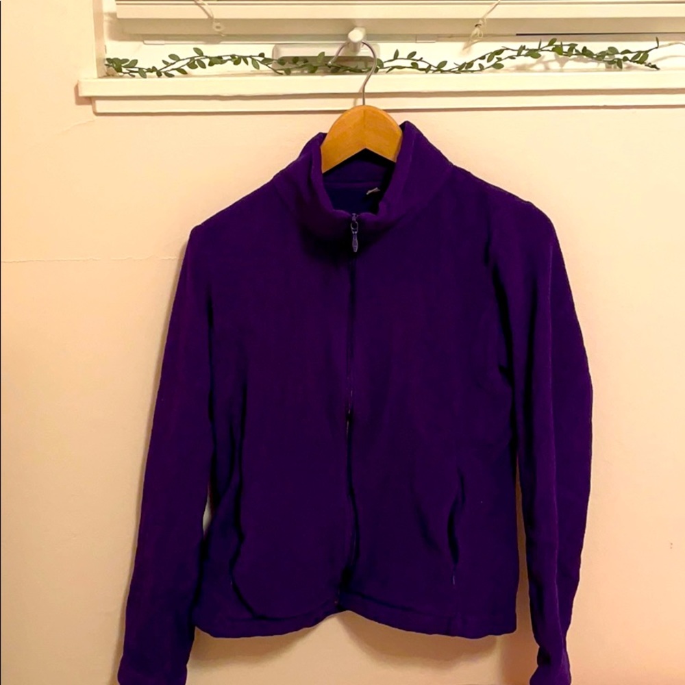 Purple zip up